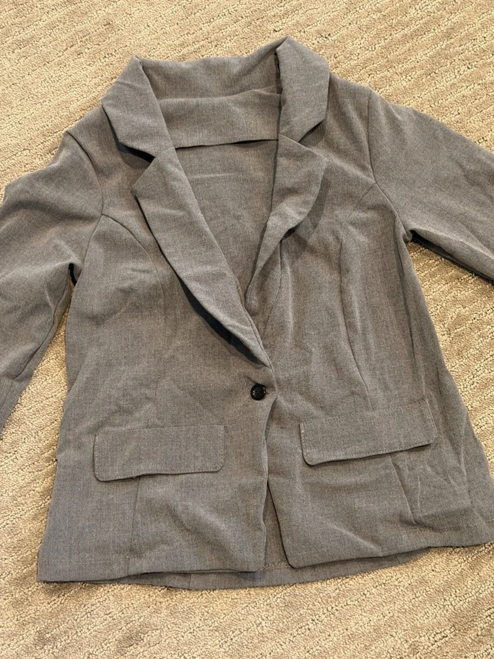 Weissman Woven Suit Blazer Gray AH15002 Size MC- Medium Child